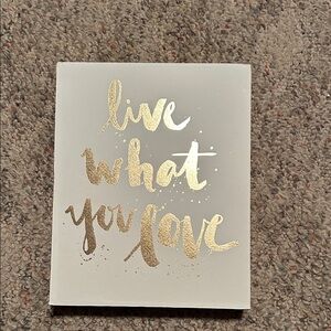 Hobby Lobby Cream and Gold Inspirational Wall Art